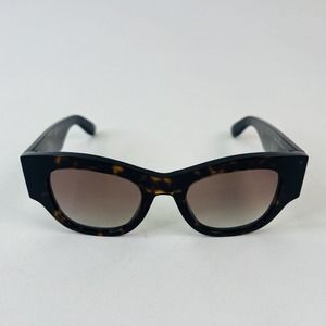 ALEXANDER MCQUEEN AM0420S 002 Brown Havana Frame w/ Brown Gradient Sunglasses‎